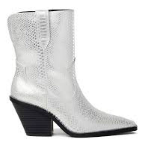 BRAND NEW SCOOP NYC WOMEN'S WESTERN MID -CALF HEELED BOOTIES - Picture 6 of 12